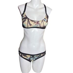 H&M Palms @ Sunset Bikini Size 6 Top & Size 8 Bottoms